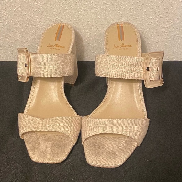 Sam Edelman Dalton Sandal in Sand Linen Size 8.5 - Picture 1 of 5